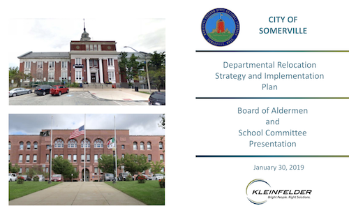 Presentation of Departmental Relocation Strategy and Implementation Plan to Board of Aldermen and School Committee