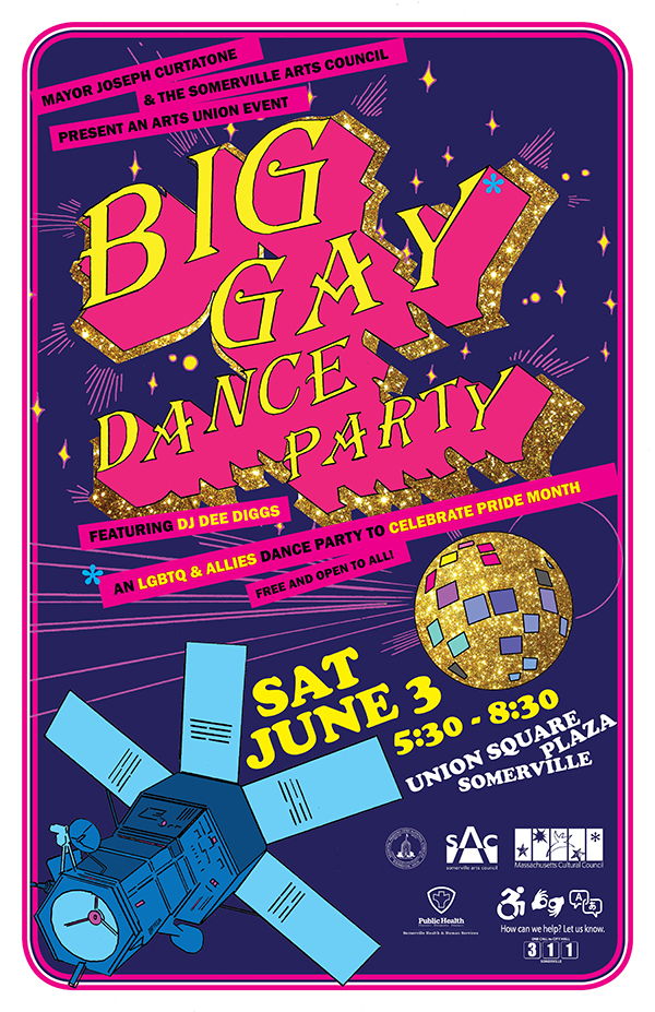 big gay dance party flyer